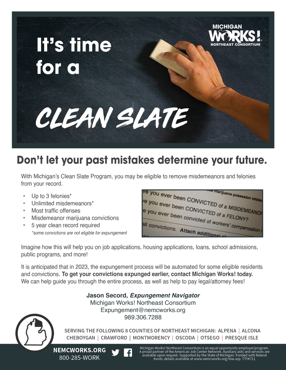 Thousands in Northeast Michigan Eligible for Expungement; Assistance