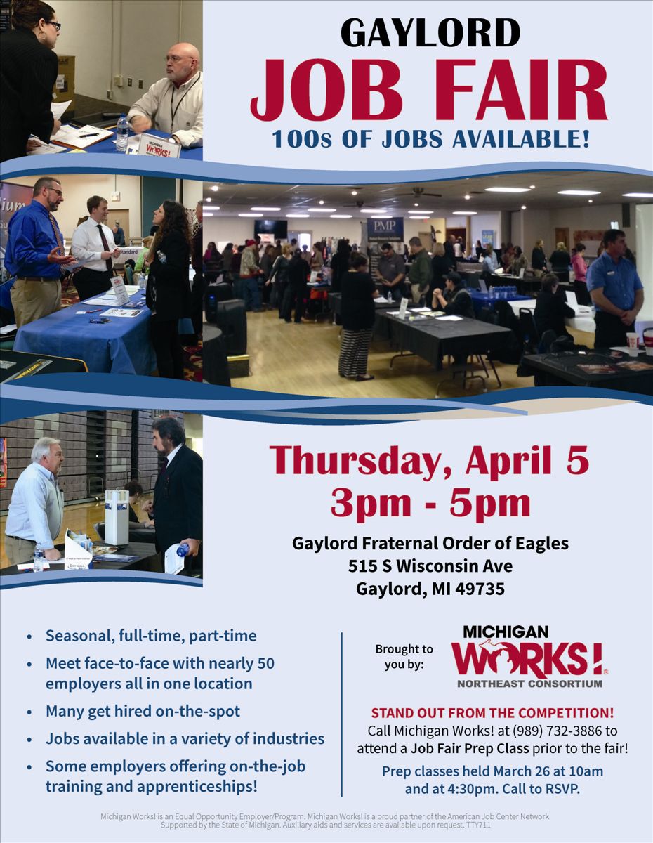 Gaylord Job Fair Discover Northeast Michigan