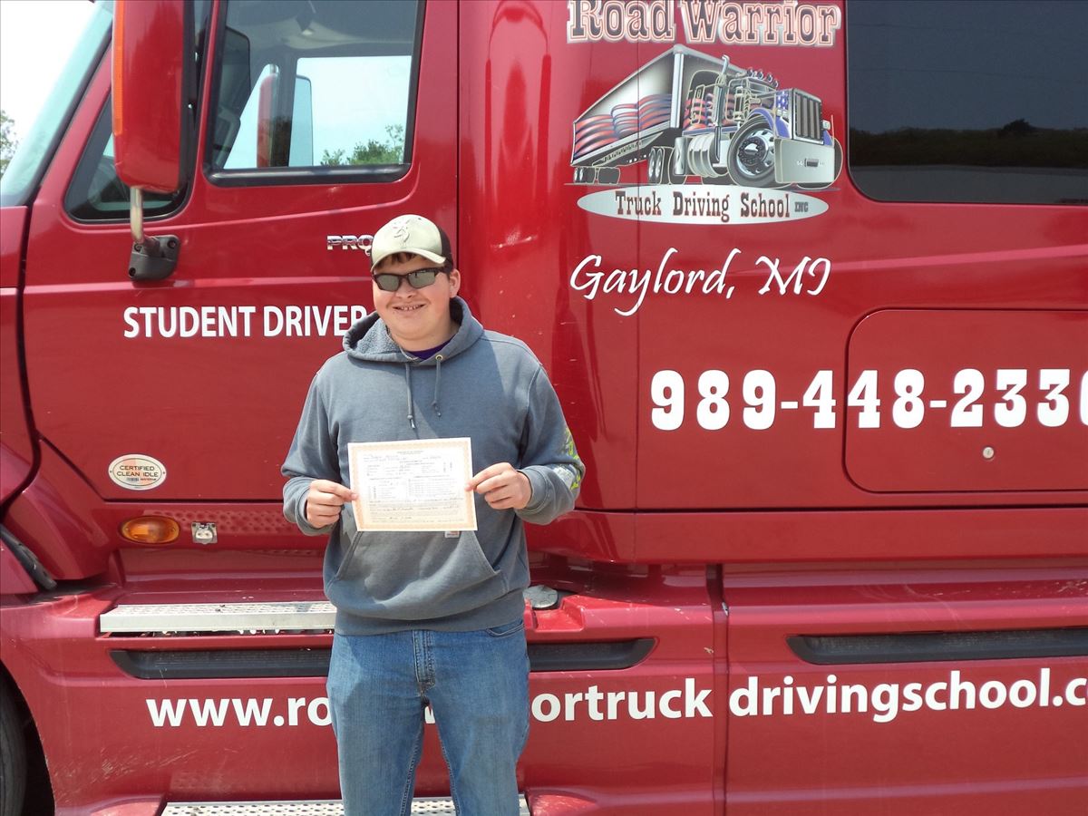 Jared gets CDL License