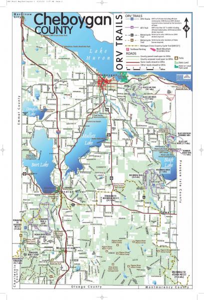 Cheboygan County ORV Map